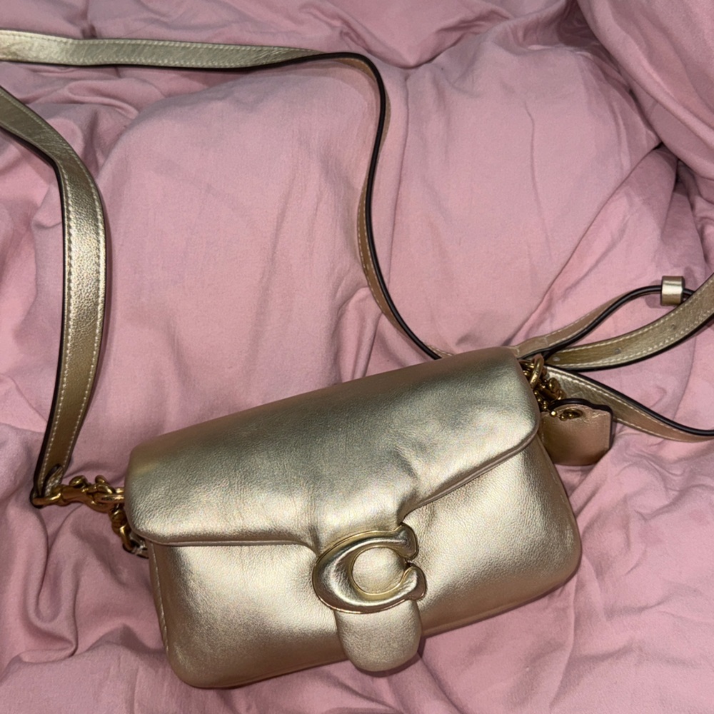 Mini Coach-  Gold Women's Bag